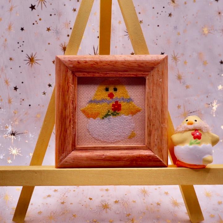 イースターのひよこ クロスステッチ刺繍1枚目の画像